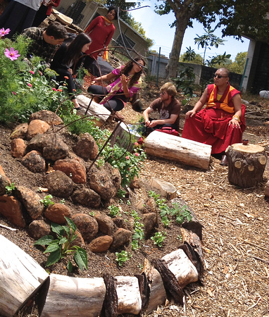Lama in Garden Teaching