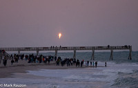 SpaceX lift off at sunset