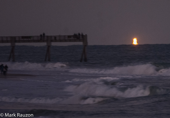 Booster landing at Cape Canaveral