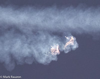 Twin boosters turning to Cape Canaveral, FL