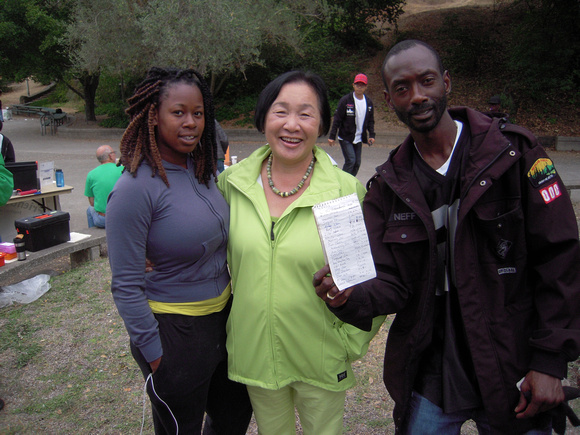 Mayor Jean Quan with Taja Horton & Rodney Latin