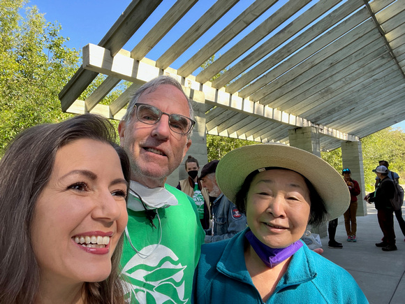 Mayor Libby Schaaf and former mayor Jean Quan and me
