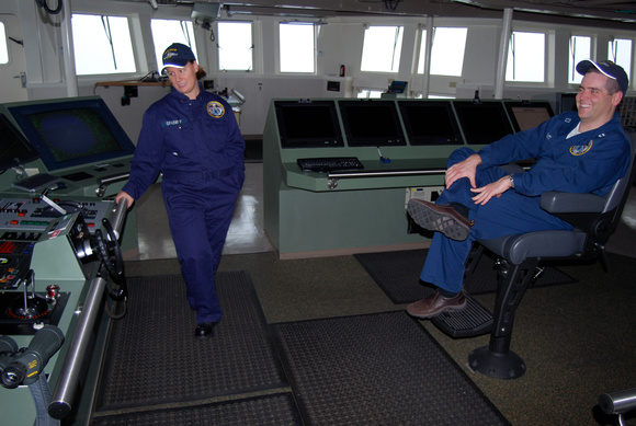 NOAA officers on watch